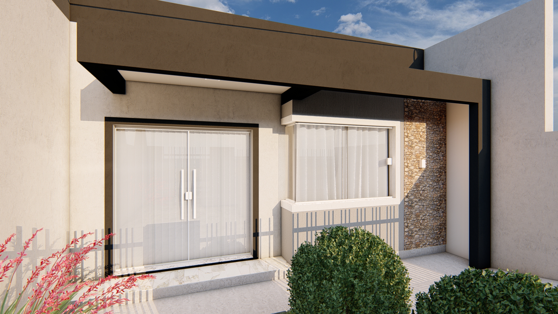 Projeto de Sobrado Geminado Moderno em Mafra SC